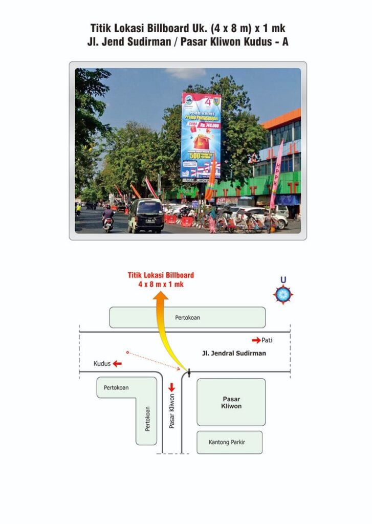 Lokasi Sewa Billboard Kudus di Pasar Kliwon